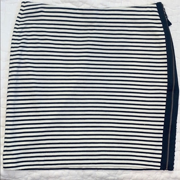 Madewell Eventide Striped Side Zip Skirt Medium - Picture 4 of 15